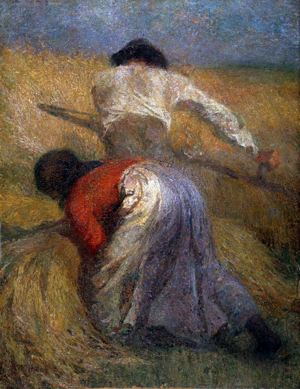 De oogst door Adolphe Joseph Thomas Monticelli