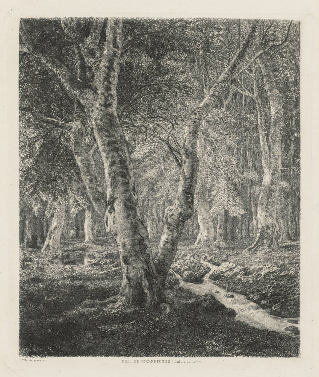 Bois de Pierrefonds door Adolphe Théodore Jules Martial Potémont