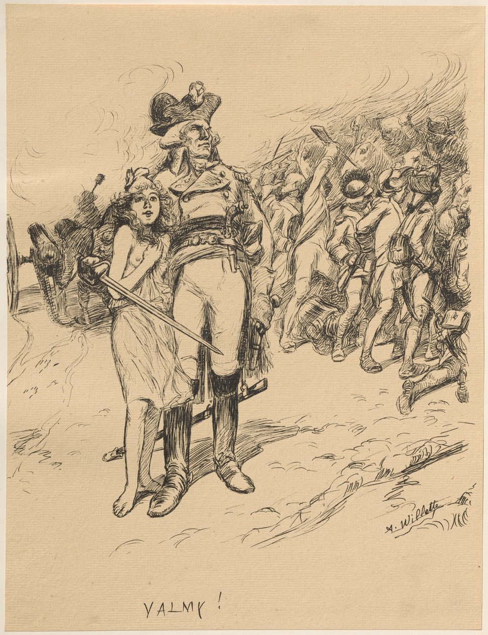 Valmy, 1899 door Adolphe Leon Willette