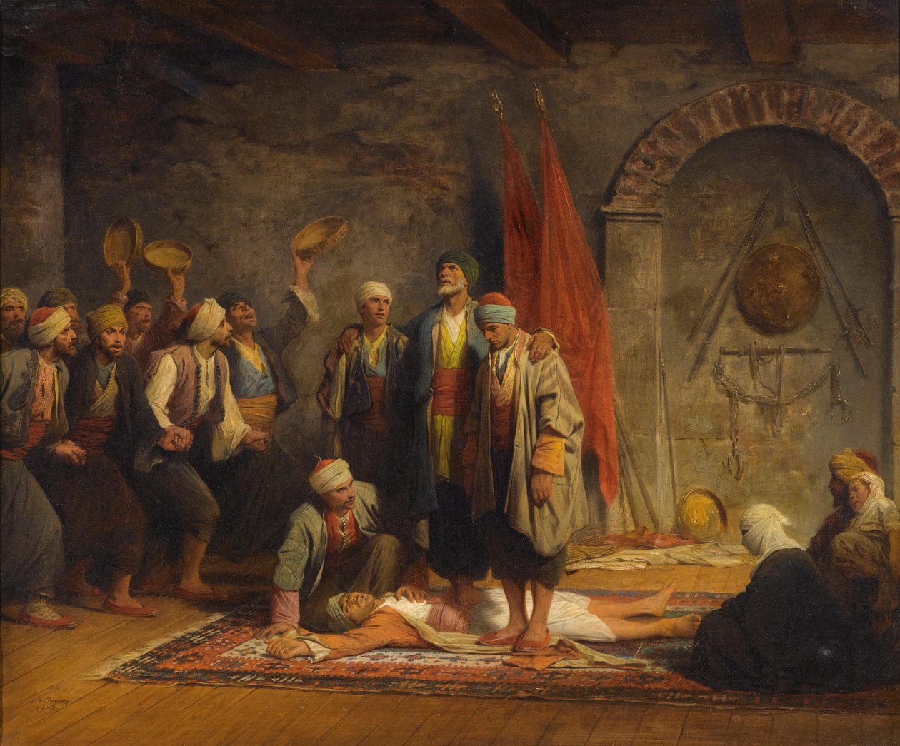 Rifai Soefi Ceremonie door Adolphe Yvon