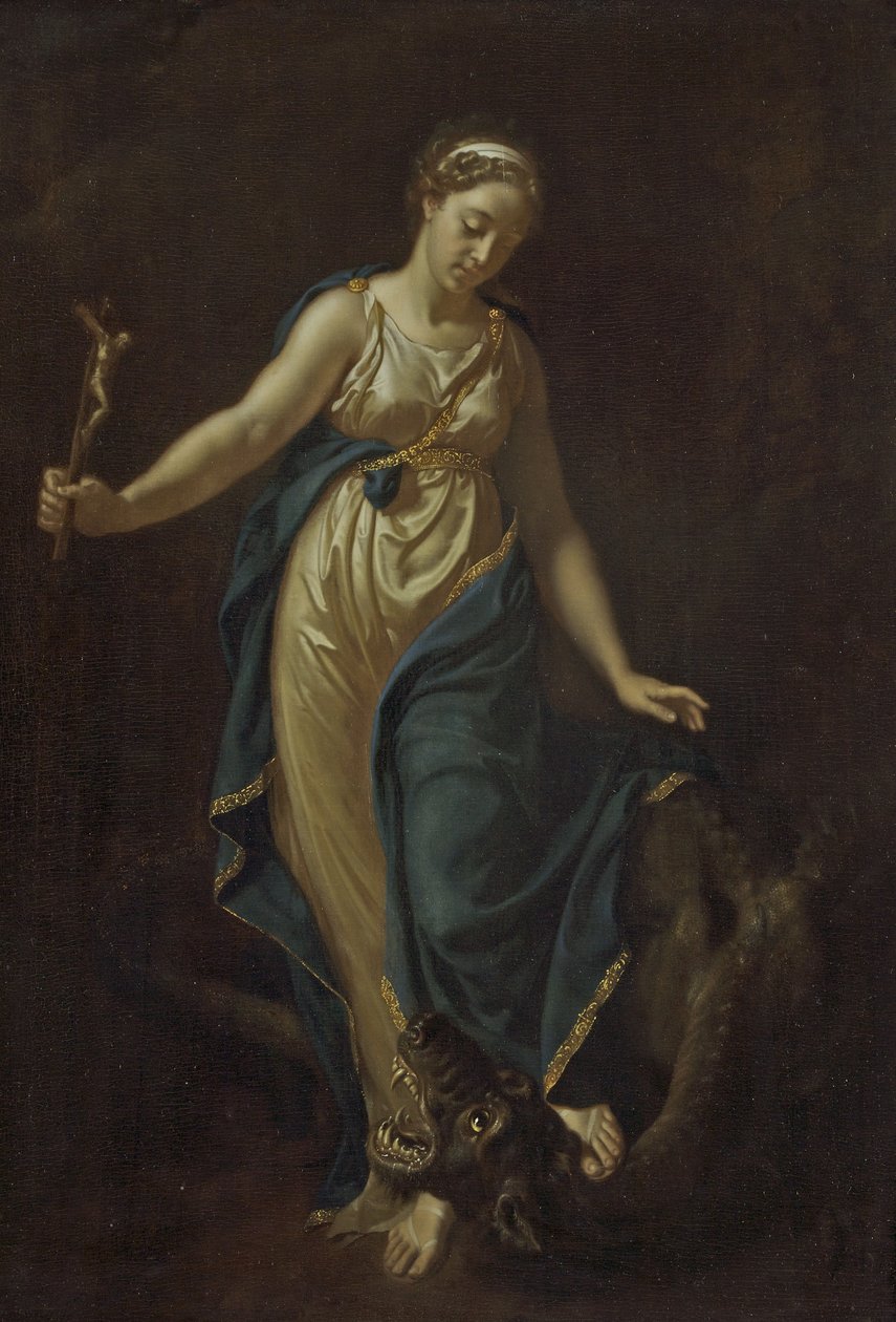 St. Margaret en de Draak door Adriaan van der Werff