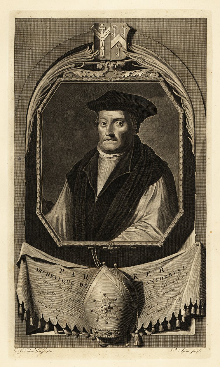 Matthew Parker (1504-1575) door Adriaan van der (after) Werff
