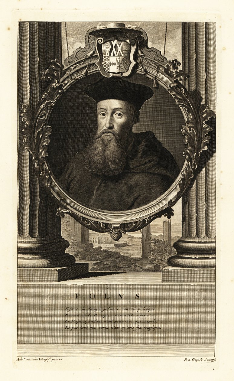 Reginald Pole (1500-1558) door Adriaan van der (after) Werff