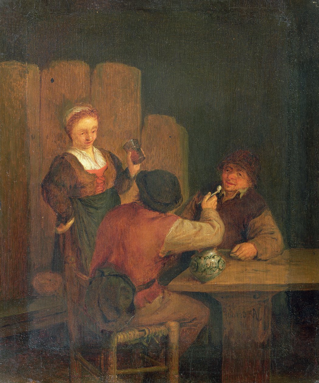 Huiselijk Interieur door Adriaen Brouwer