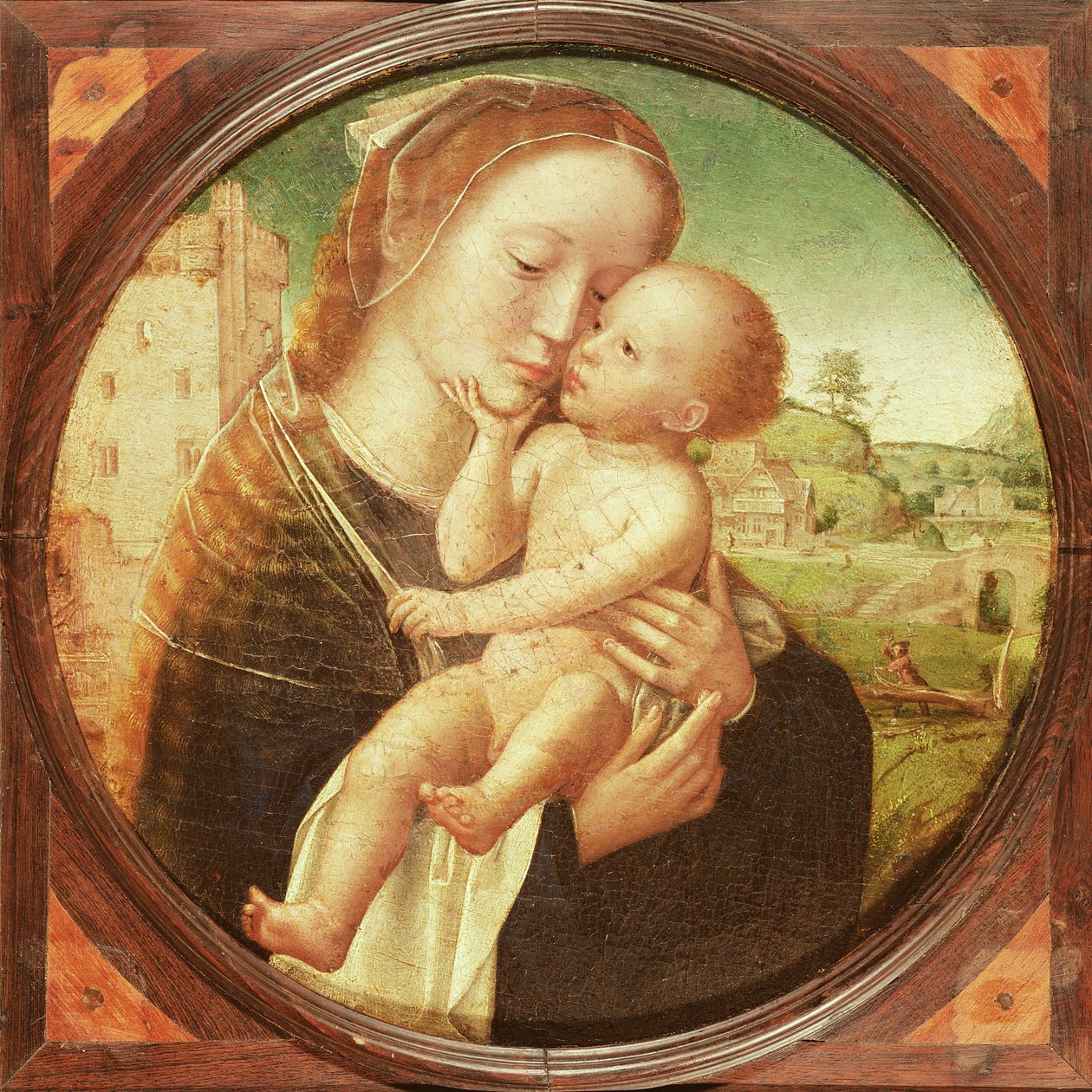 Maagd en Kind door Adriaen Isenbrandt or Isenbrant