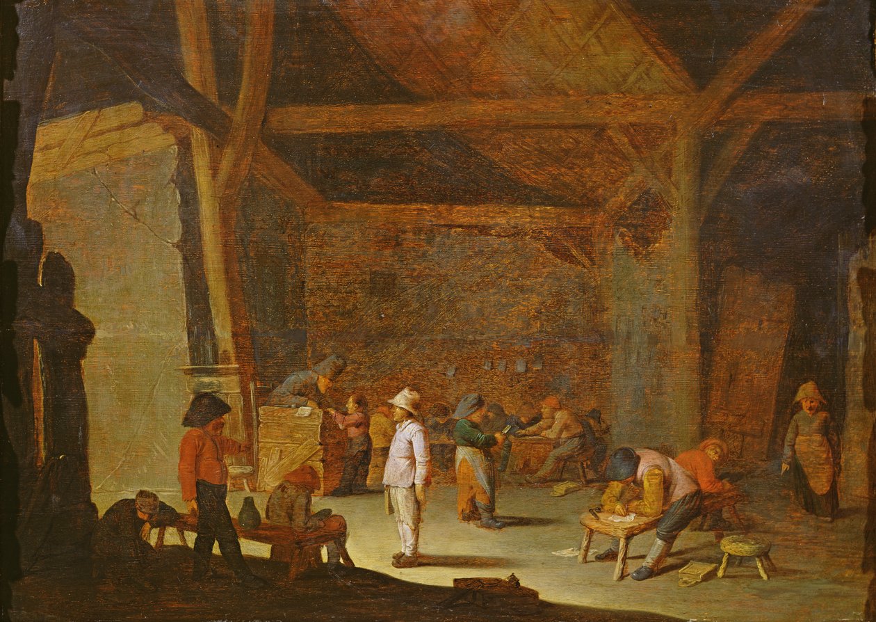 Schoolinterieur door Adriaen Jansz. van Ostade