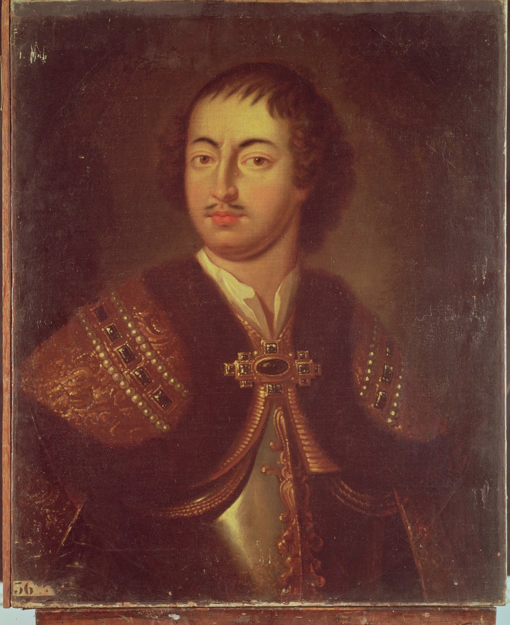Portret van Peter I (1672-1725) door Adriaan van der Werff