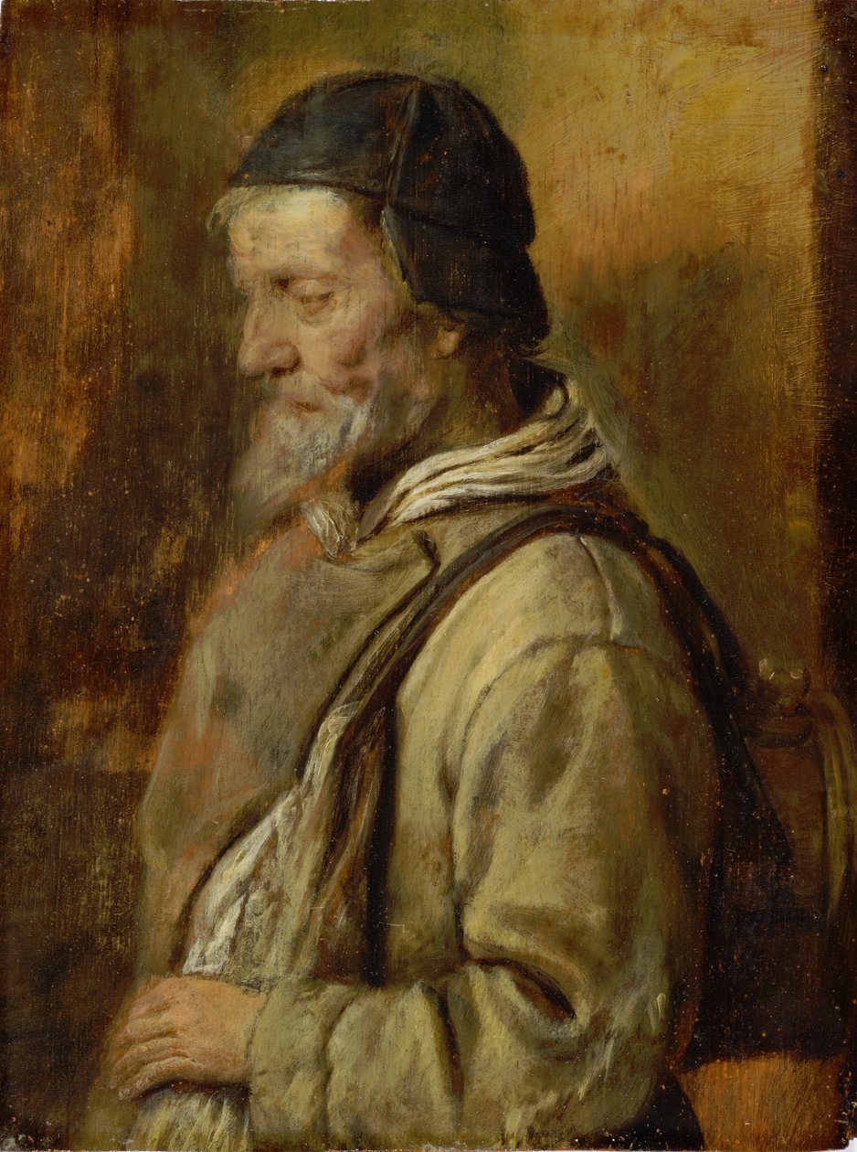 Oude ambachtsman door Adriaen Brouwer
