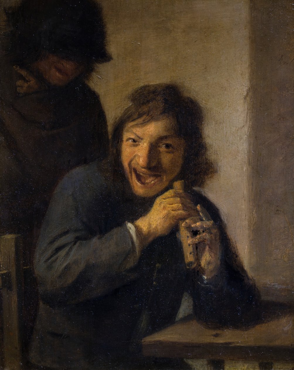 De fluitist door Adriaen Brouwer