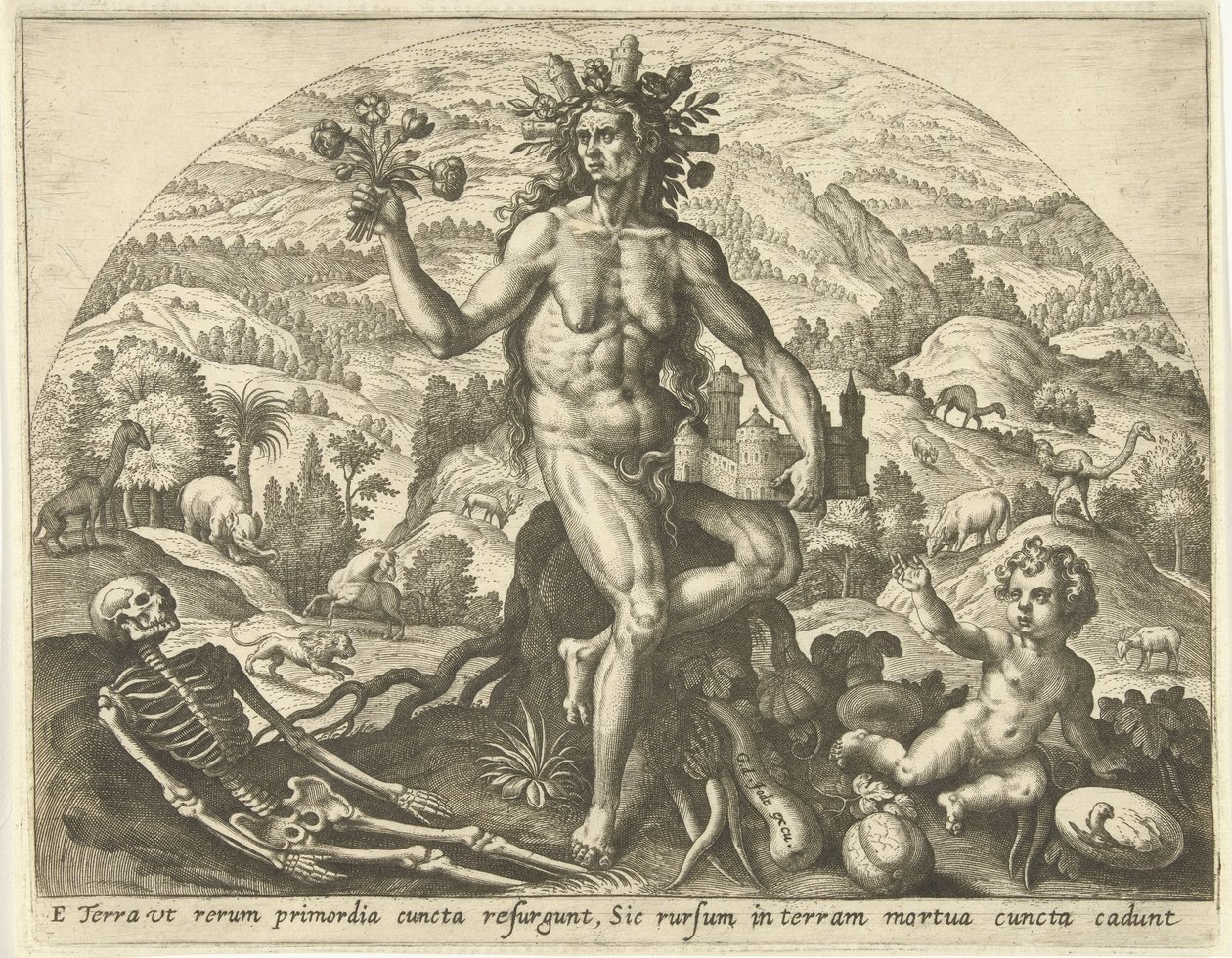 Aarde door Adriaen Collaert