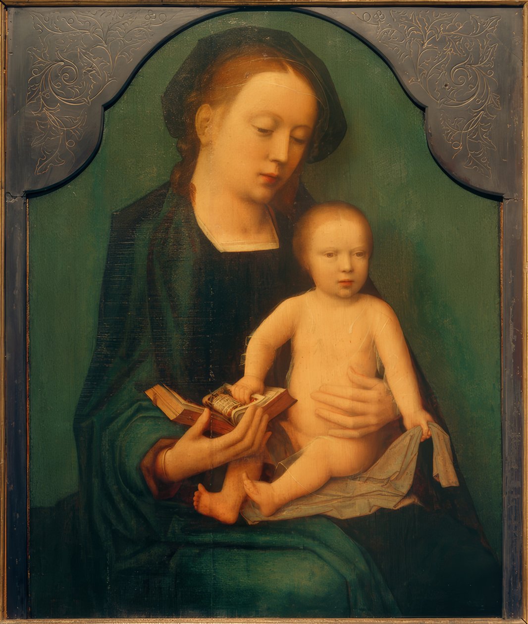 Zittende Madonna met het Christuskind door Adriaen Isenbrandt