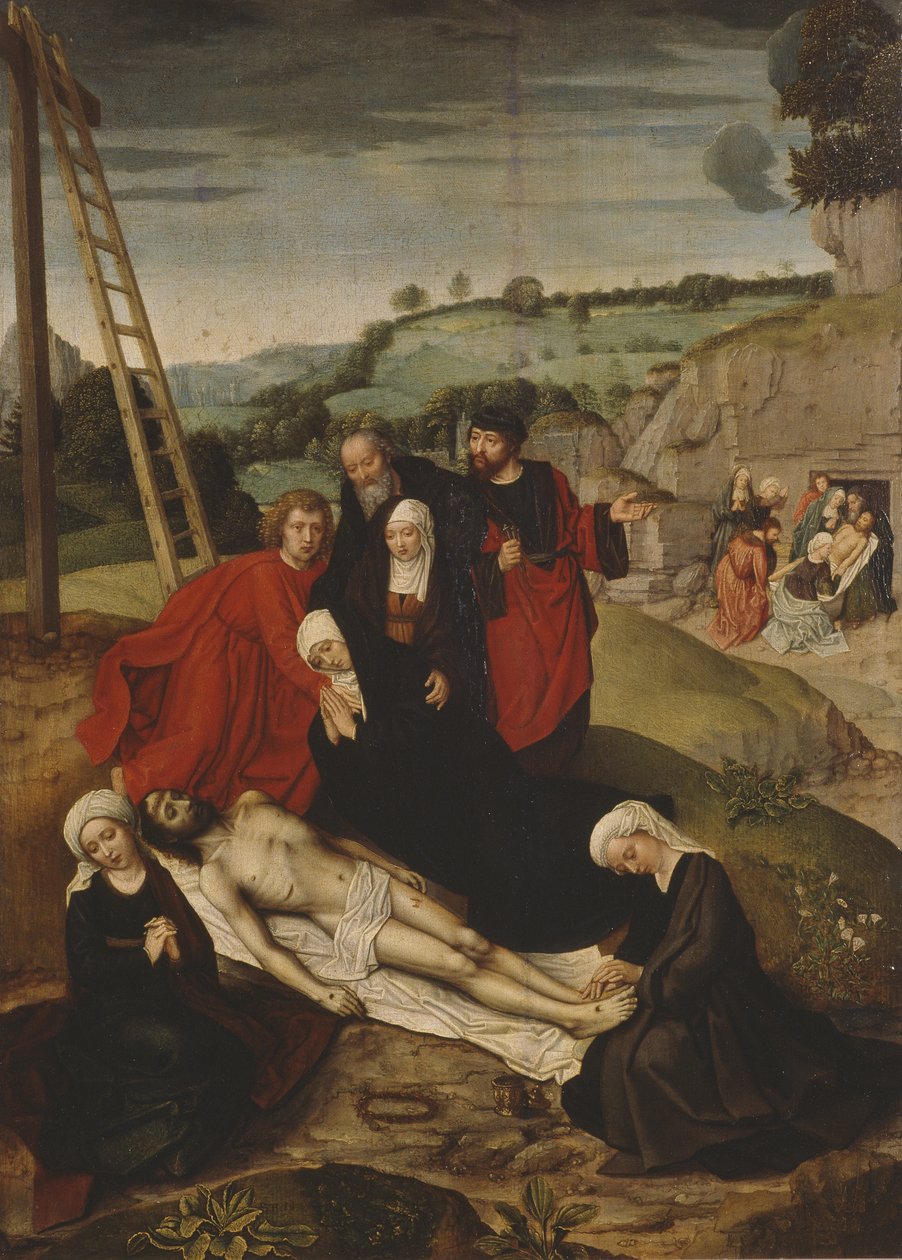 De Bewening van Christus door Adriaen Isenbrandt or Isenbrant