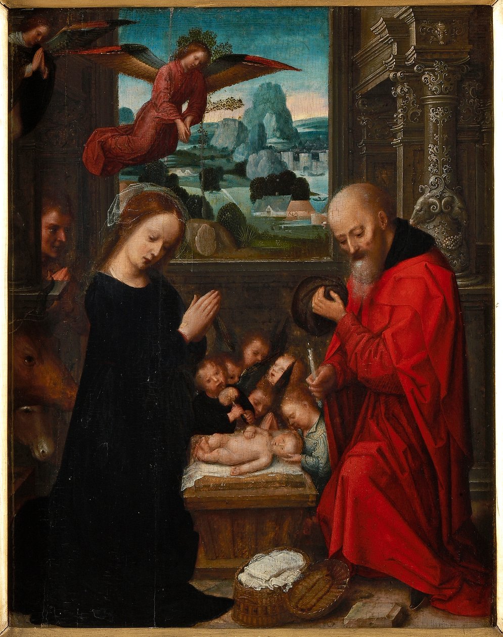 De geboorte van Christus door Adriaen Isenbrant