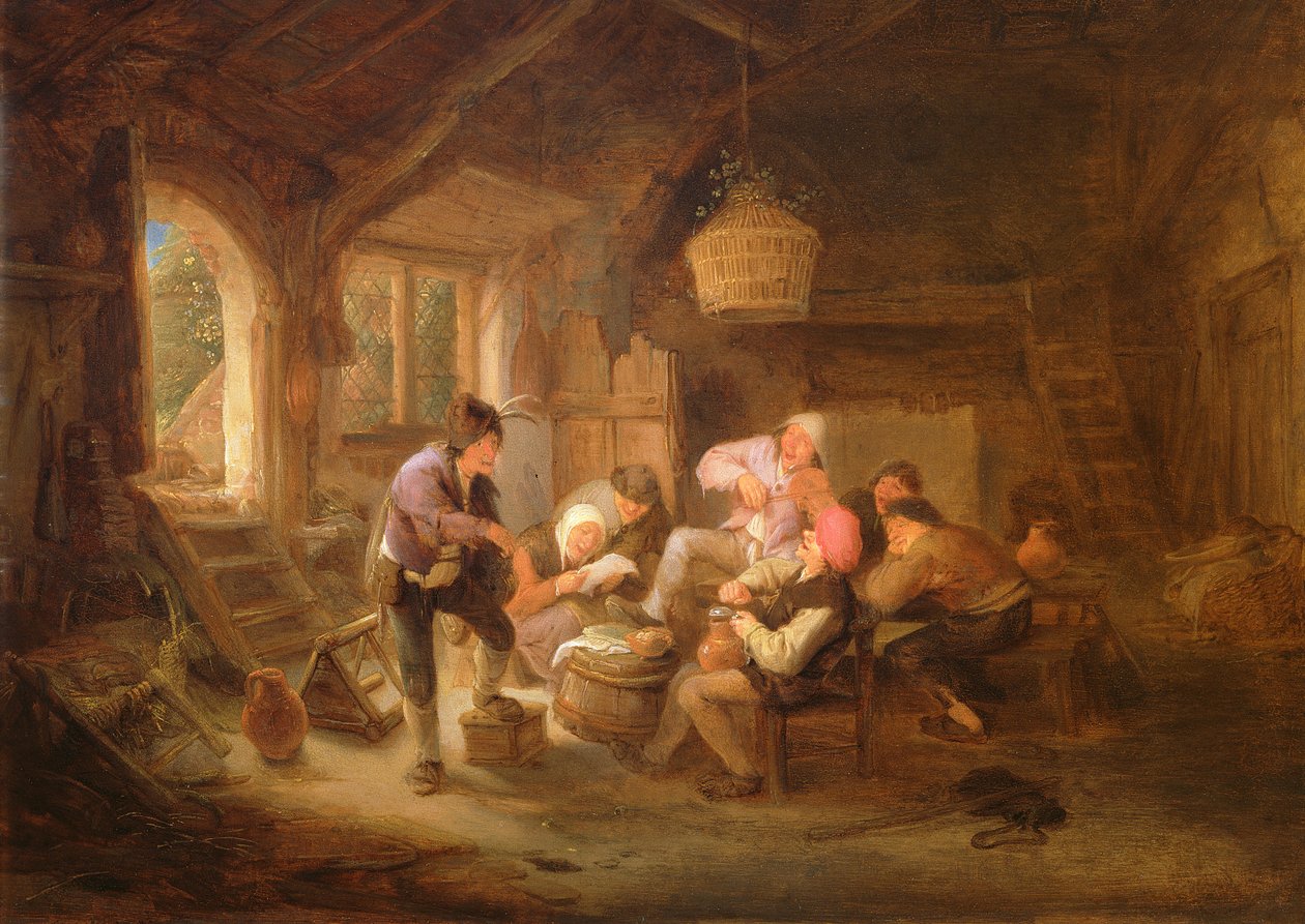 Drinkscène door Adriaen Jansz. van Ostade