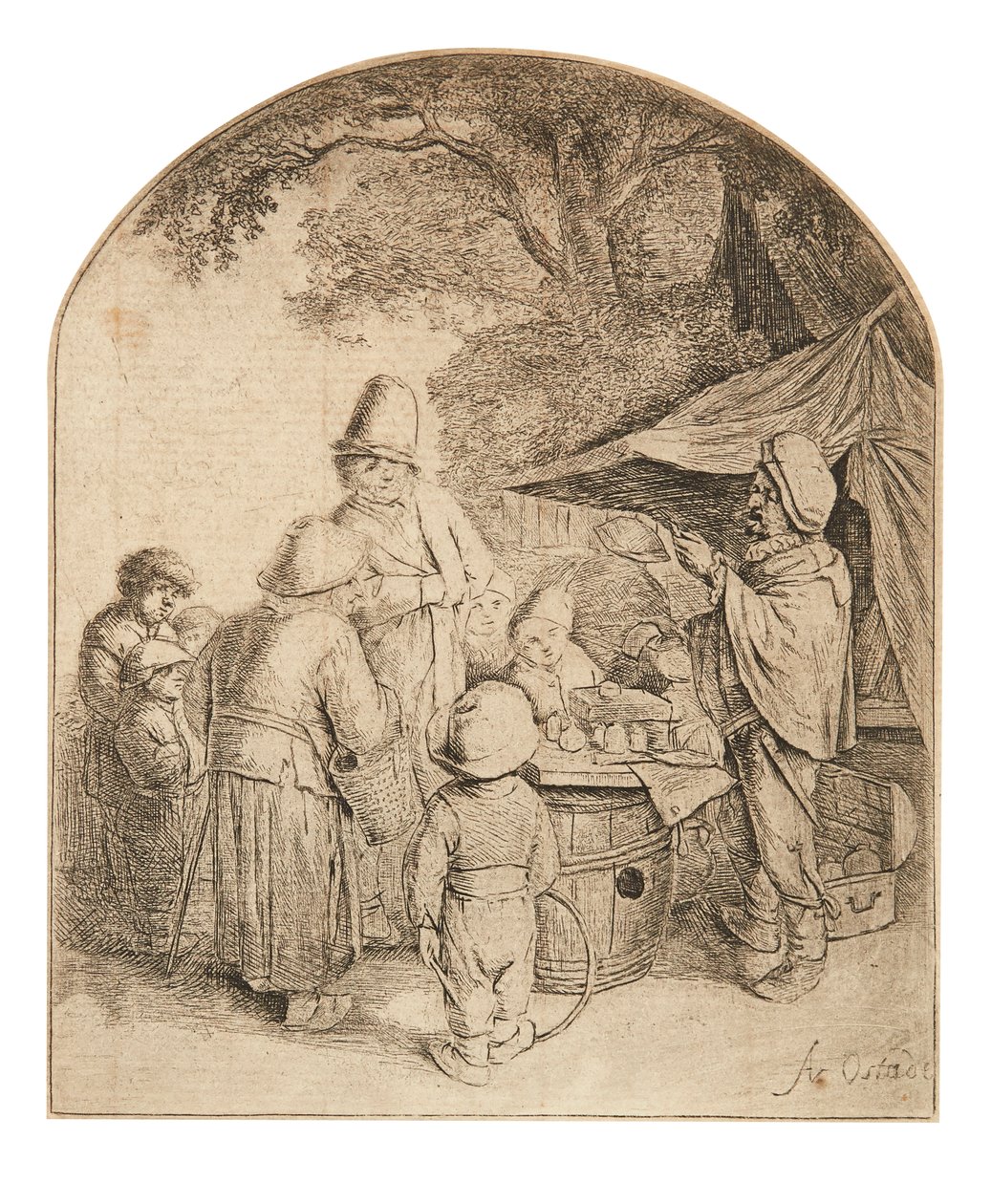 De kwakzalver door Adriaen Jansz. van Ostade
