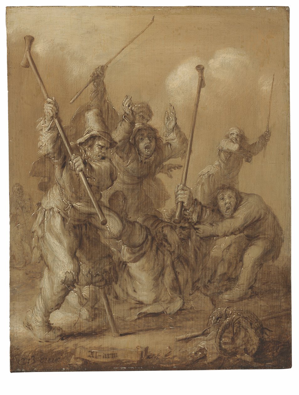 Al-Arm door Adriaen Pietersz van de Venne