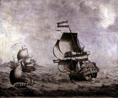 Het Oorlogsschip Overijssel door Adriaen van Salm