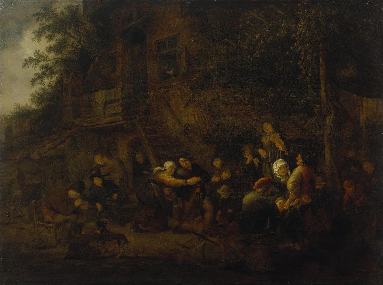 Landelijk feest door Adriaen van Ostade