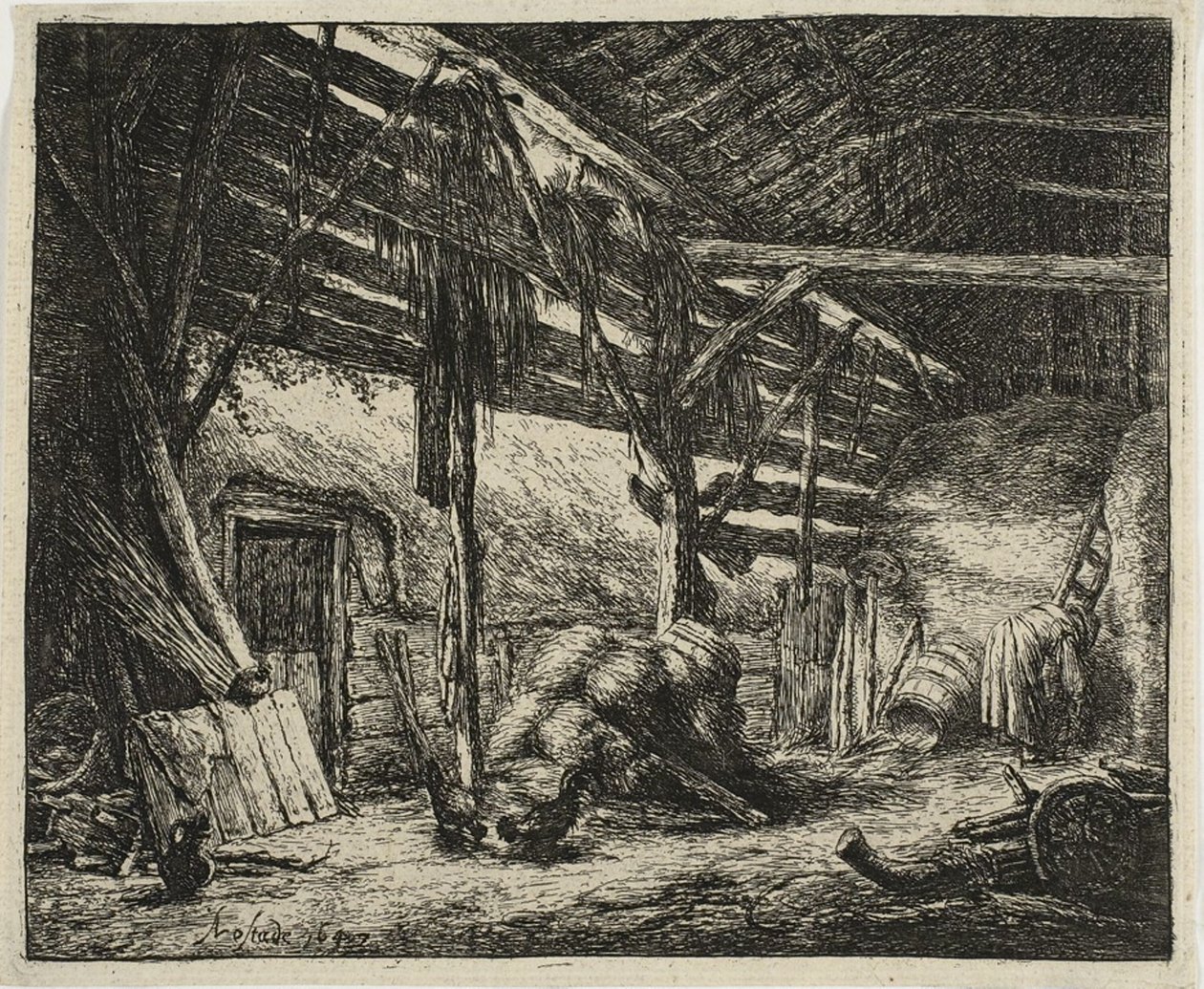 De Schuur door Adriaen van Ostade