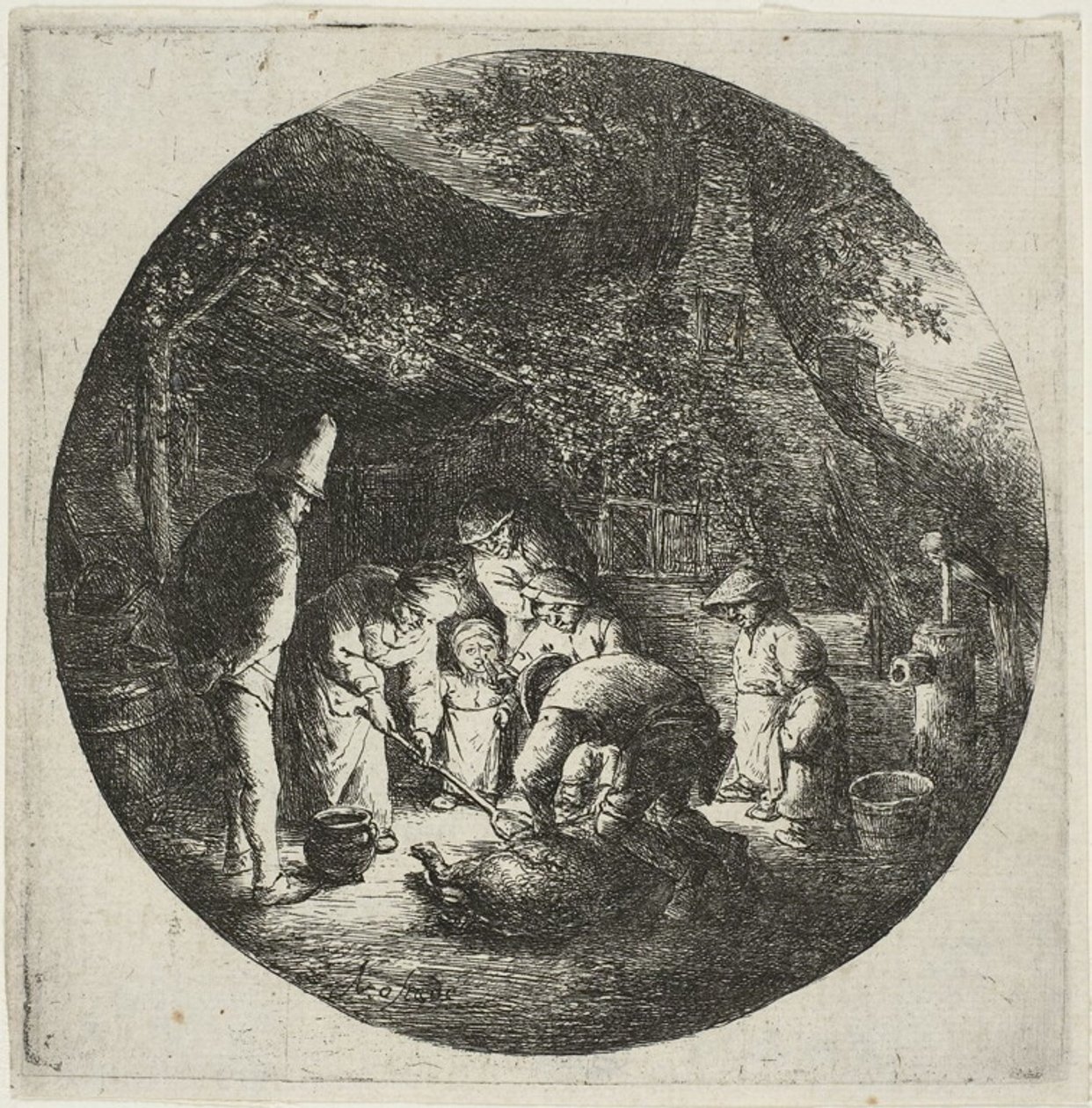 De moordenaars door Adriaen van Ostade
