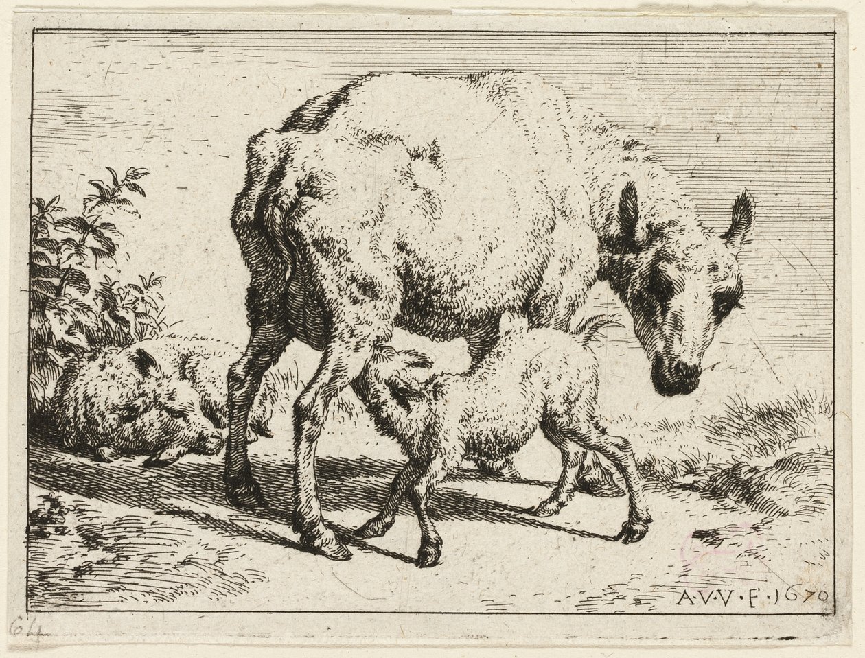 Het Lam door Adriaen van de Velde