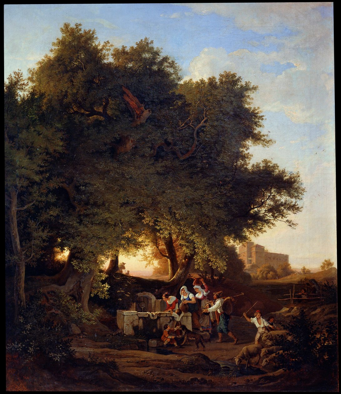 Bij de Bron, 19e eeuw door Adrian Ludwig Richter
