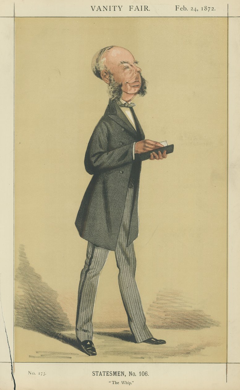 De geachte George Glyn (kleurenlitho) door Adriano Cecioni