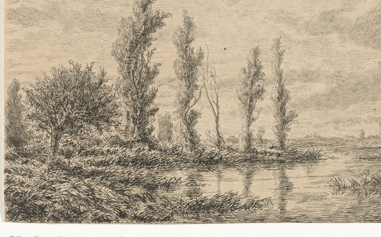 Rivierlandschap door Adrianus van Everdingen