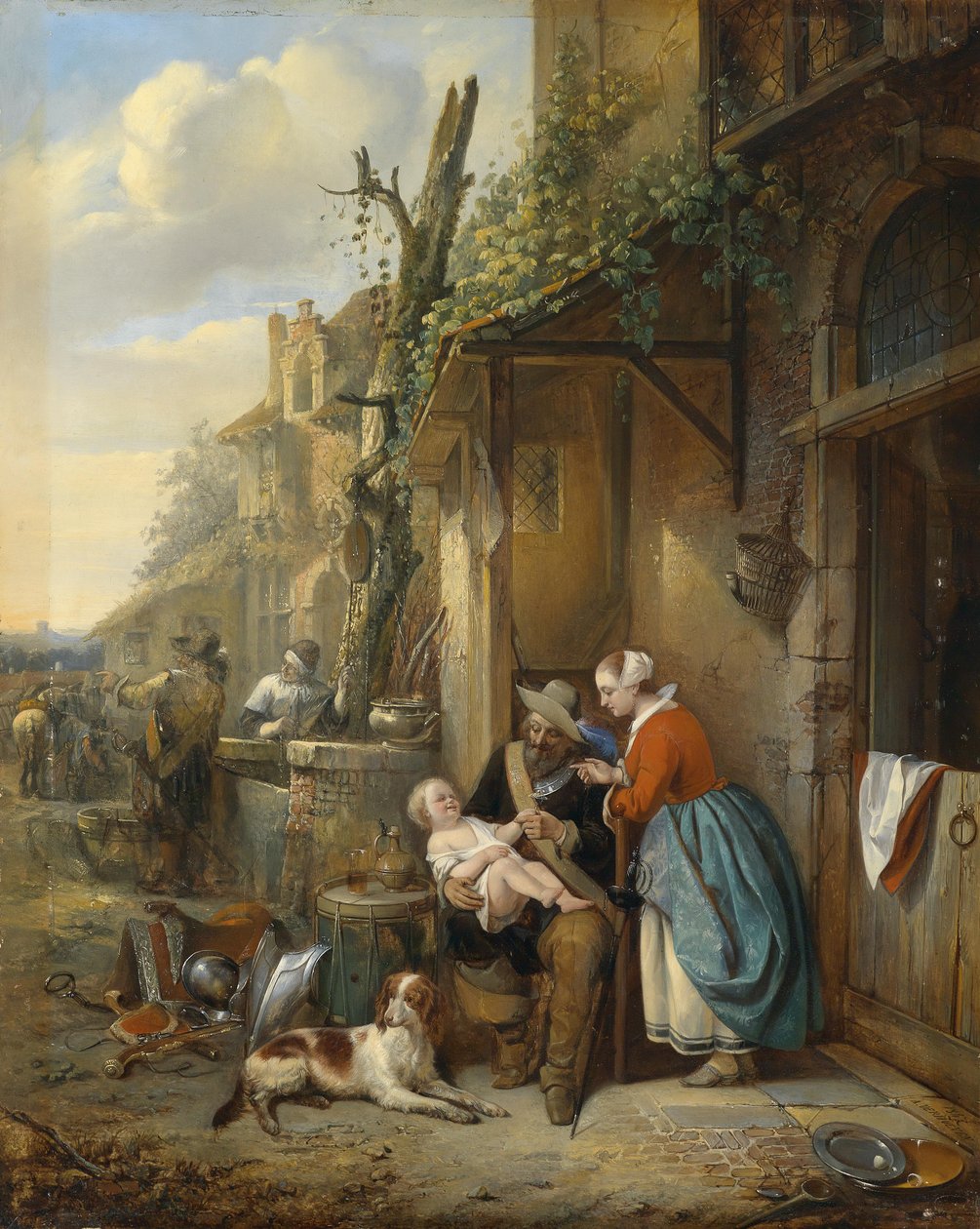 Rust van de landsknechten door Adrien Joseph Verhoeven Ball