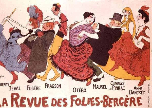 La Revue des Folies-Bergere door Adrien Barrere