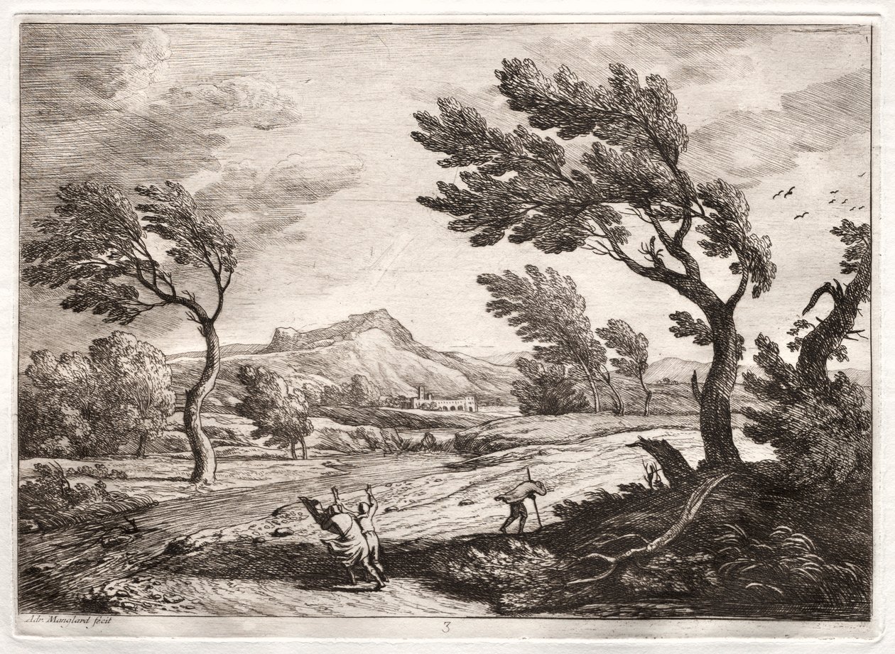 Landschap door Adrien Manglard