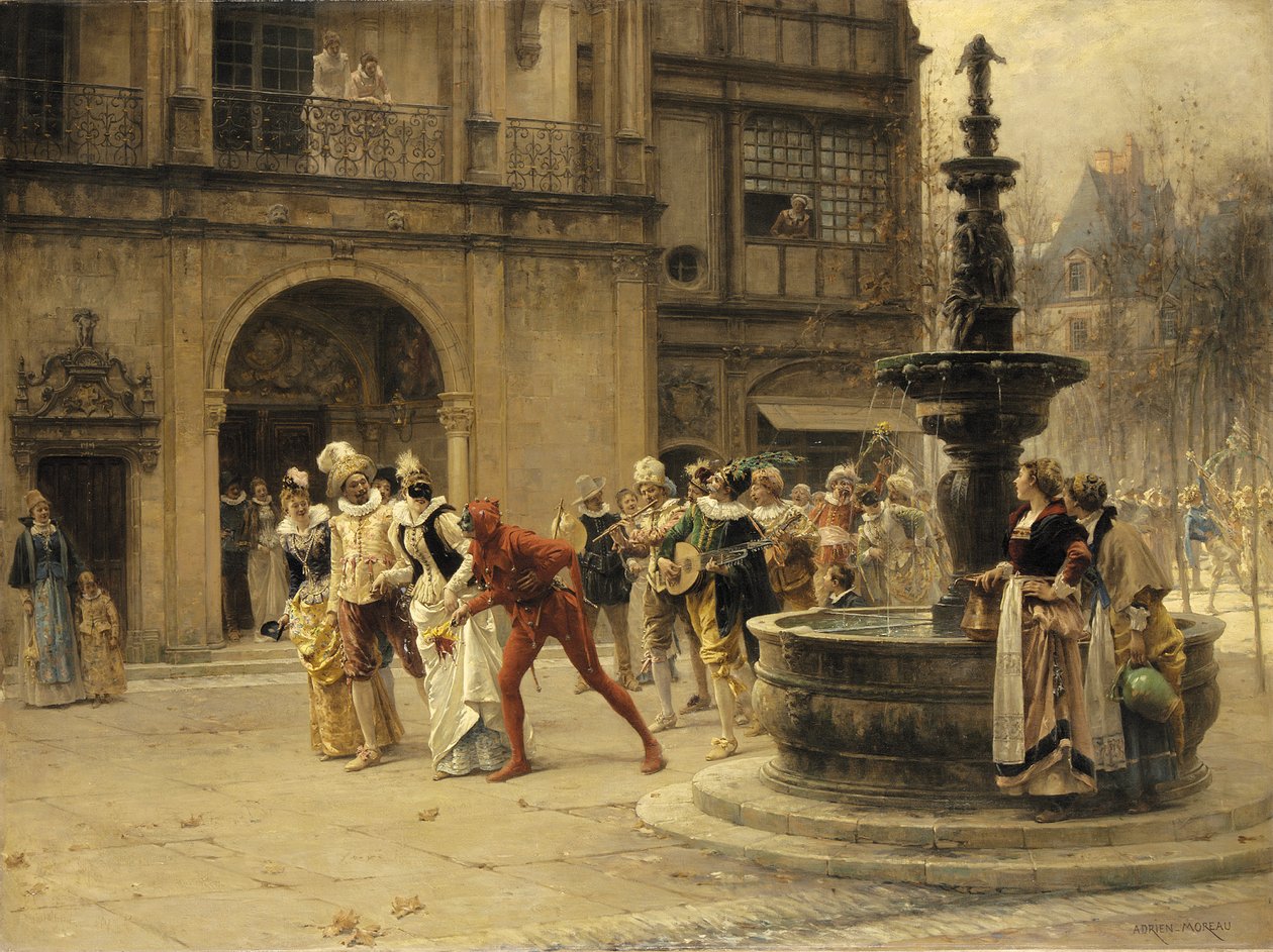 De carnavalsoptocht door Adrien Moreau