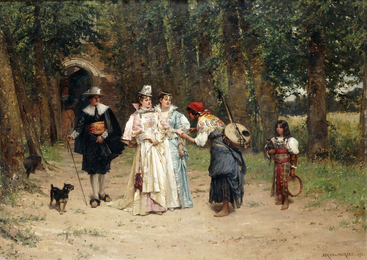 De Waarzegster, 1878 door Adrien Moreau