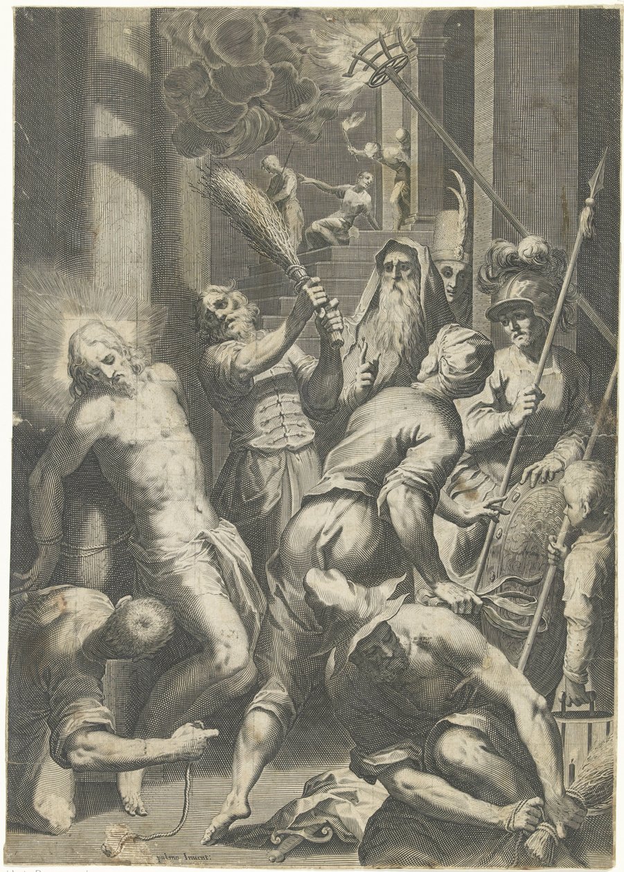 Geseling van Christus door Egidius  Sadeler (II)