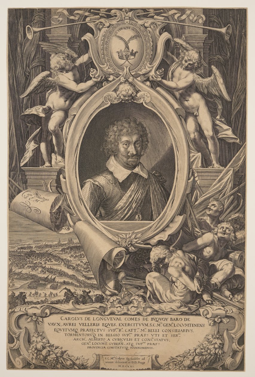 Charles Bonaventure de Longueval door Aegidius Sadeler II