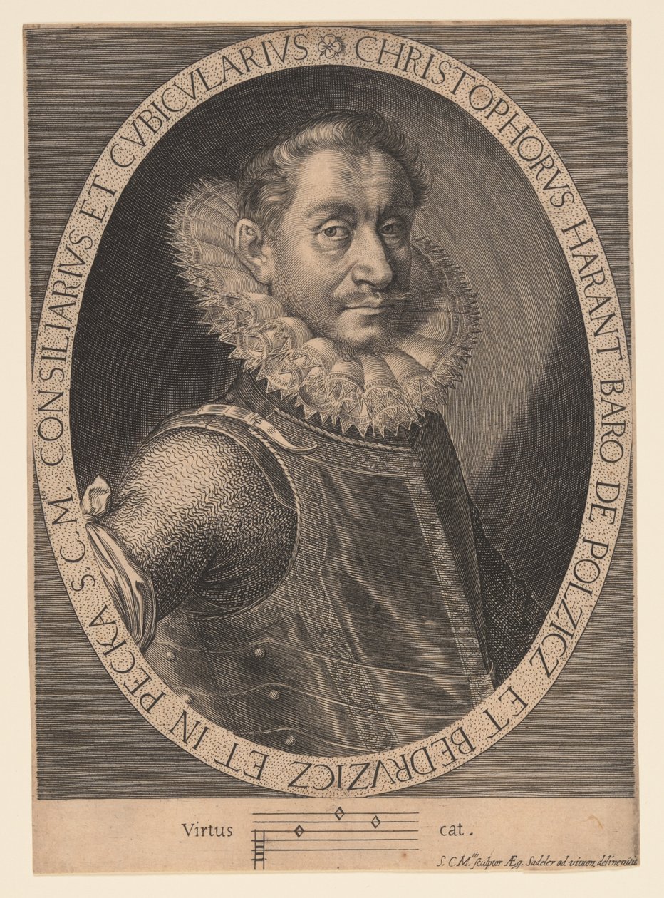 Christopher Harant, Tsjechisch edelman en humanist door Aegidius Sadeler II