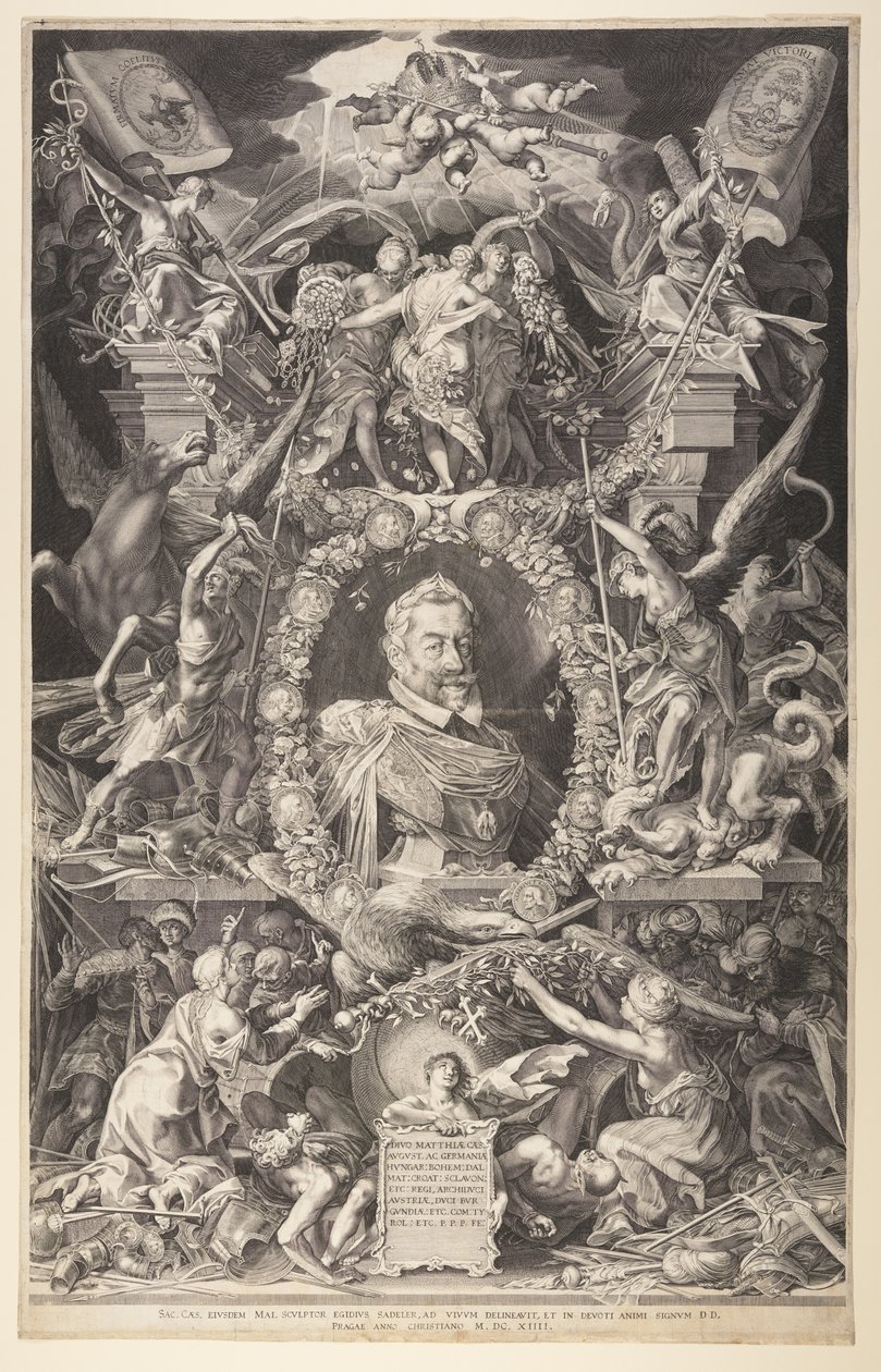 Keizer Matthias door Aegidius Sadeler II