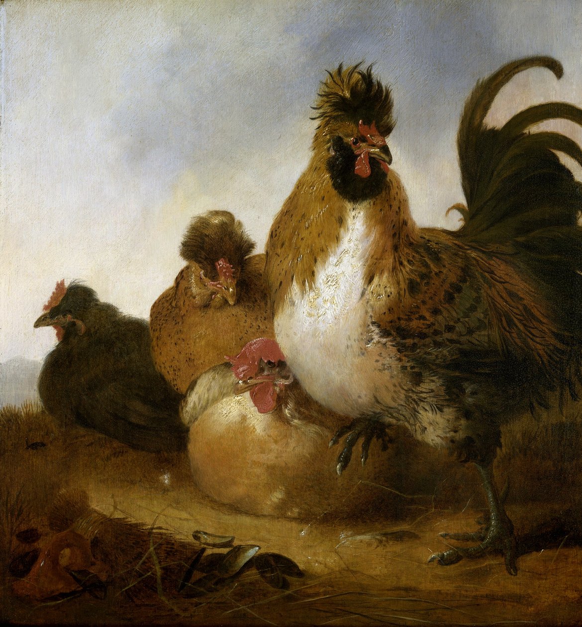 Haan en Hennen door Aelbert Cuyp