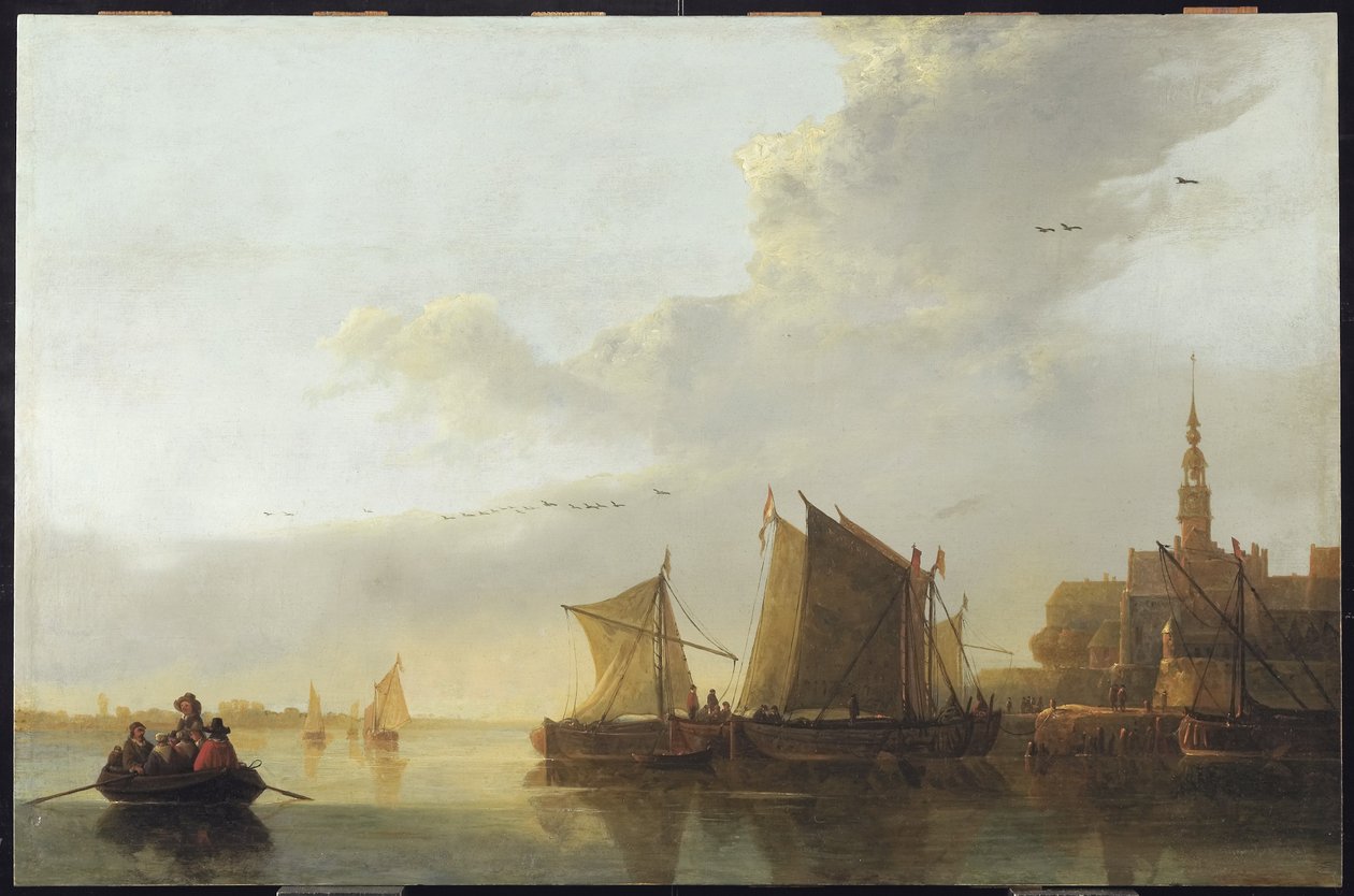 Gezicht op Dordrecht, c.1655 door Aelbert Cuyp
