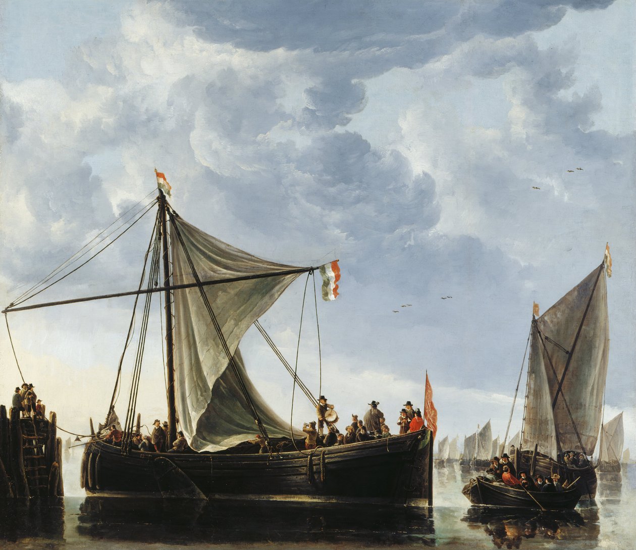 De Overstapboot door Aelbert Cuyp