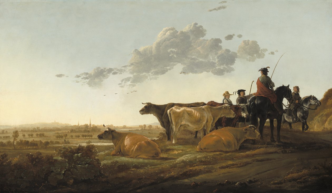 Landschap met Herders, c.1650-52 door Aelbert Cuyp