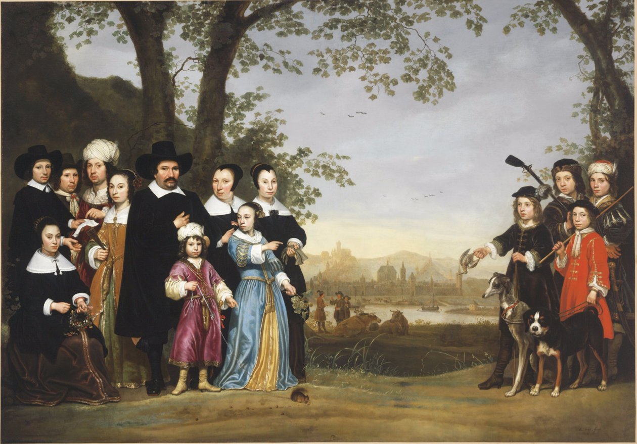 Portret van de familie Sam door Aelbert Cuyp