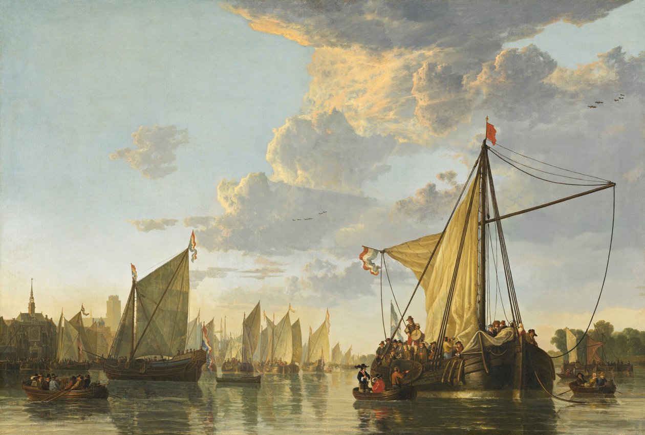 De Maas bij Dordrecht door Aelbert Cuyp