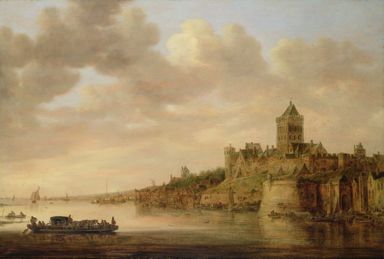 Het Valkhof in Nijmegen, 1650 door Aelbert Cuyp