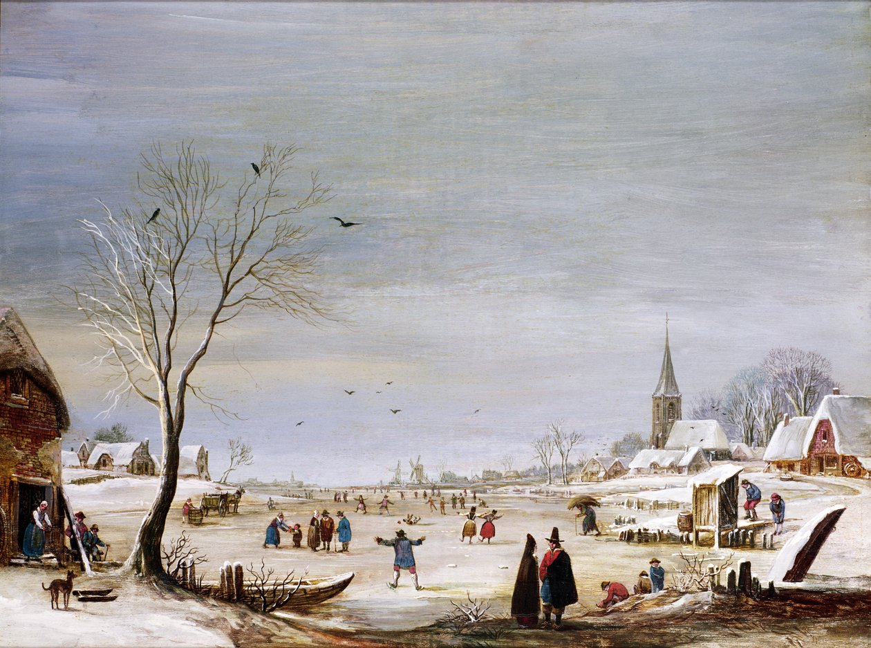 Winterlandschap door Aert van der Neer