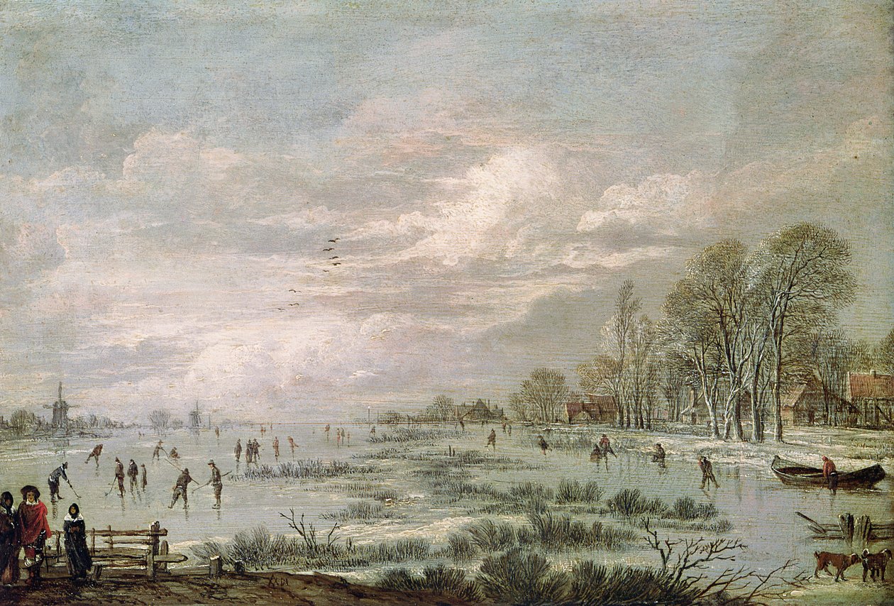 Winterlandschap door Aert van der Neer
