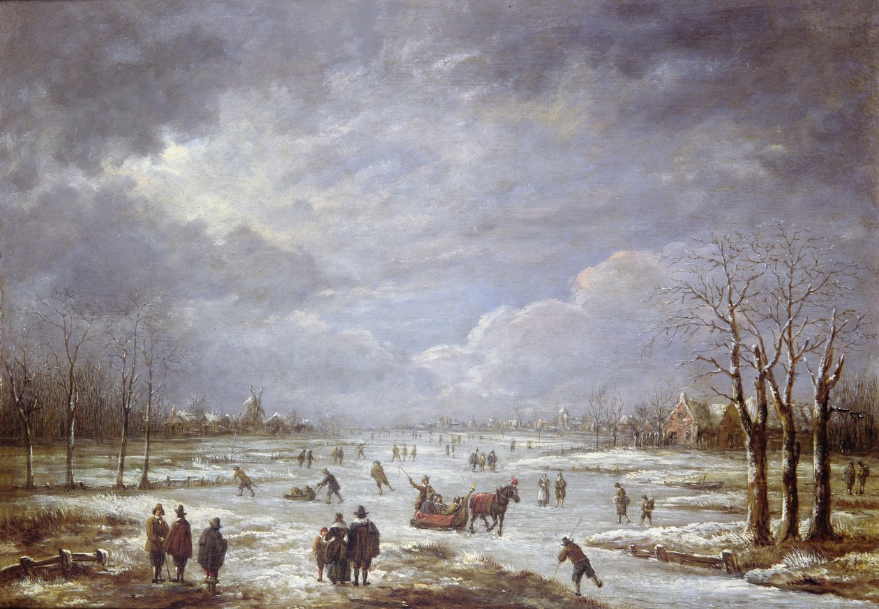Winterlandschap door Aert van der Neer