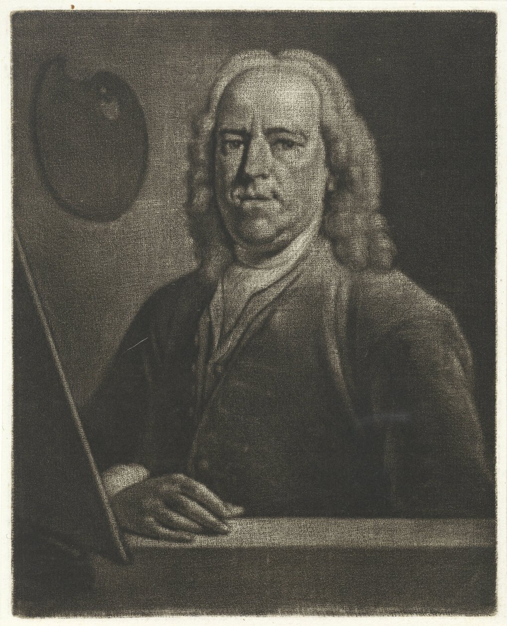 Portret van Gerard Hoet door Aert Schouman