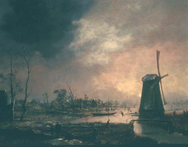 Winterlandschap door Aert van der Neer