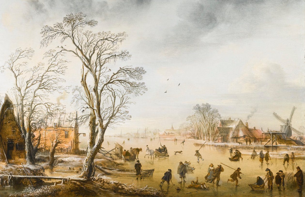 Winterlandschap door Aert van der Neer